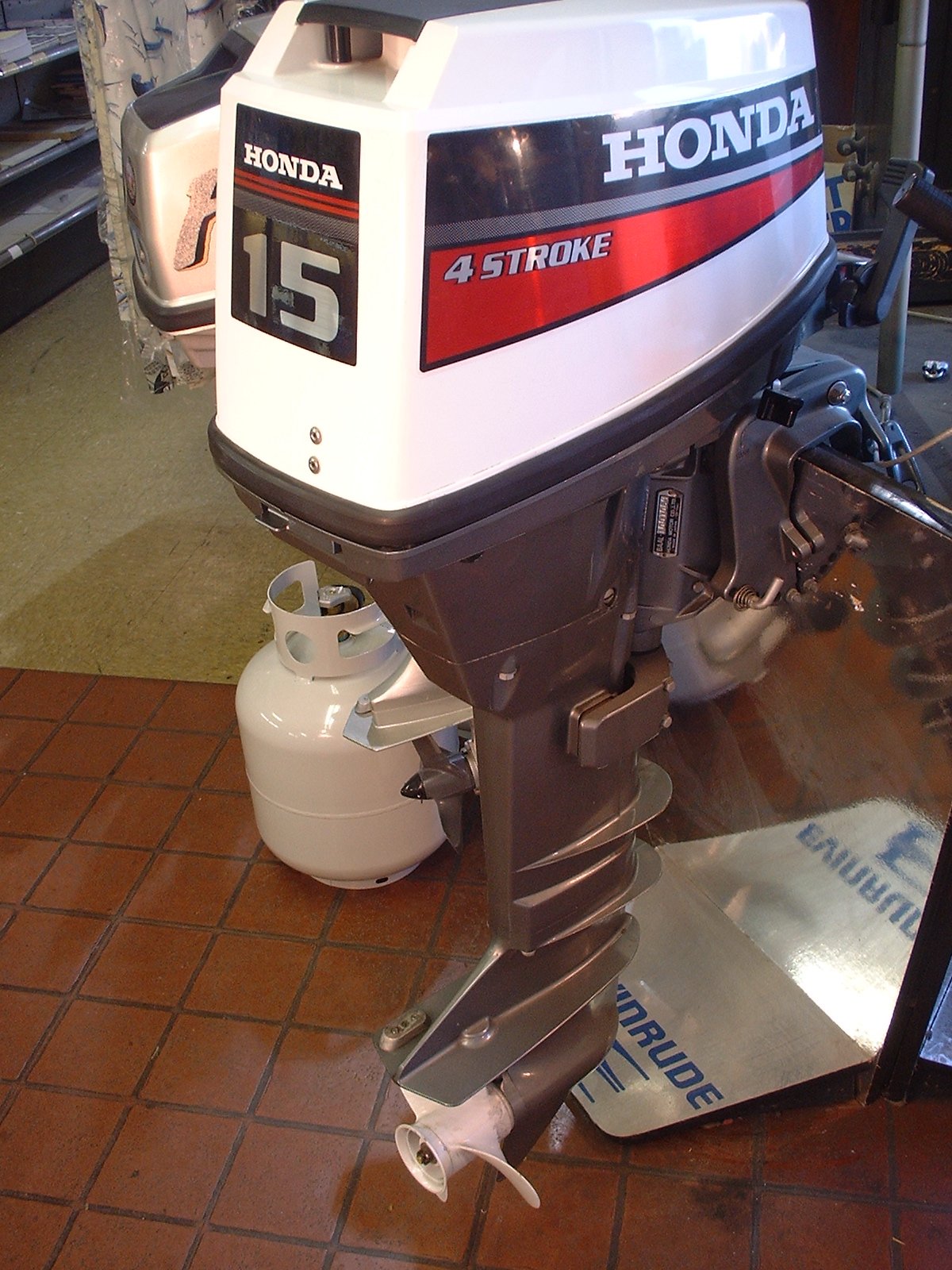 Used 15 hp honda outboard #4